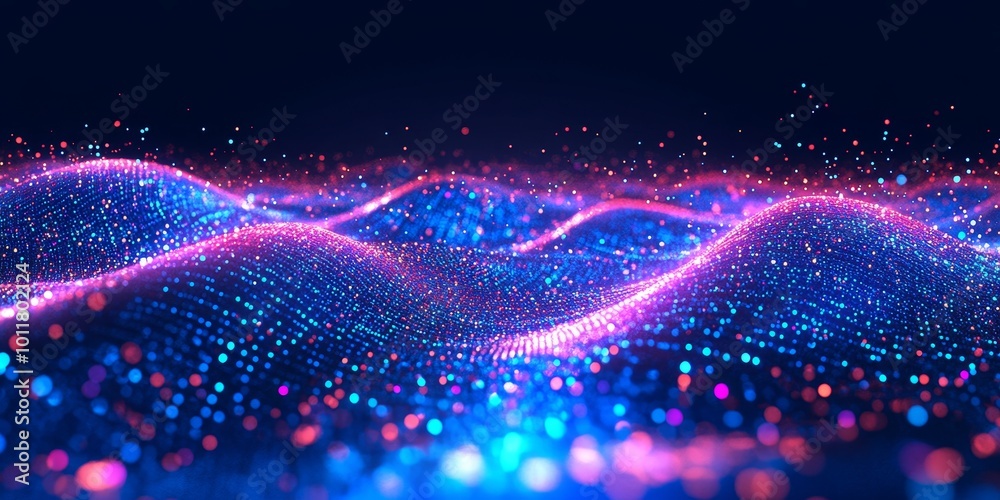 Aufkleber dna data flow: depict a flowing stream of digital data interwoven with a dna strand, representing th