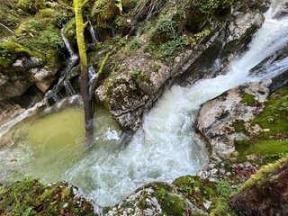The Šunik water grove or waterfalls on the Lepenca stream (Bovec, Slovenia) - Der Sunik-Wasserhain oder Wasserfälle am Bach Lepenca (Bovec, Slowenien) - Šunikov vodni gaj v Lepeni (Bovec, Slovenija) © Mario