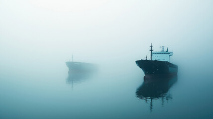 Cargo Ships Stuck at Harbor Under Trade Restrictions