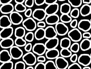 Seamless geometric pattern, brush strokes print.