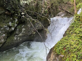The Šunik water grove or waterfalls on the Lepenca stream (Bovec, Slovenia) - Der Sunik-Wasserhain oder Wasserfälle am Bach Lepenca (Bovec, Slowenien) - Šunikov vodni gaj v Lepeni (Bovec, Slovenija) © Mario