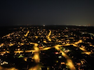 Nighttime city landscape