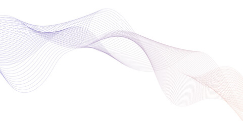 Fototapeta premium colorful Line art striped graphic template with stripes, Modern white flowing wave lines and glowing moving lines, Abstract dynamic black color lines, waves. technology line stripe background.