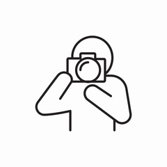 photographer man icon sign vector