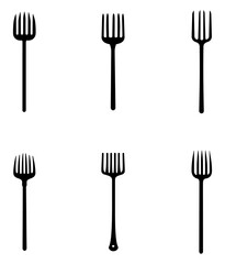 Garden tools set vector. Tools for cleaning the yard. Utility tools. Vector set Home cleaning supplies vector. Pitchfork, shovel, rake, scythe vector.
