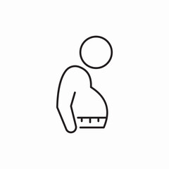 weight gain icon sign vector