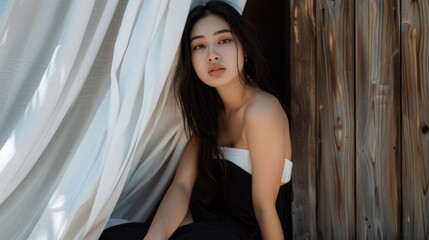 beautiful young asian woman