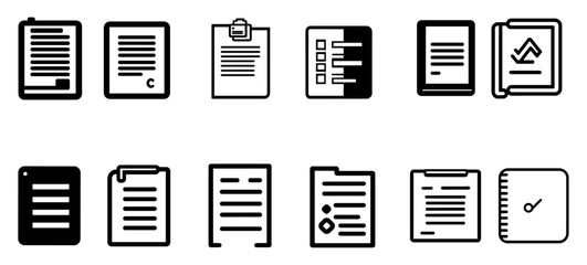 Vector set of list icon
