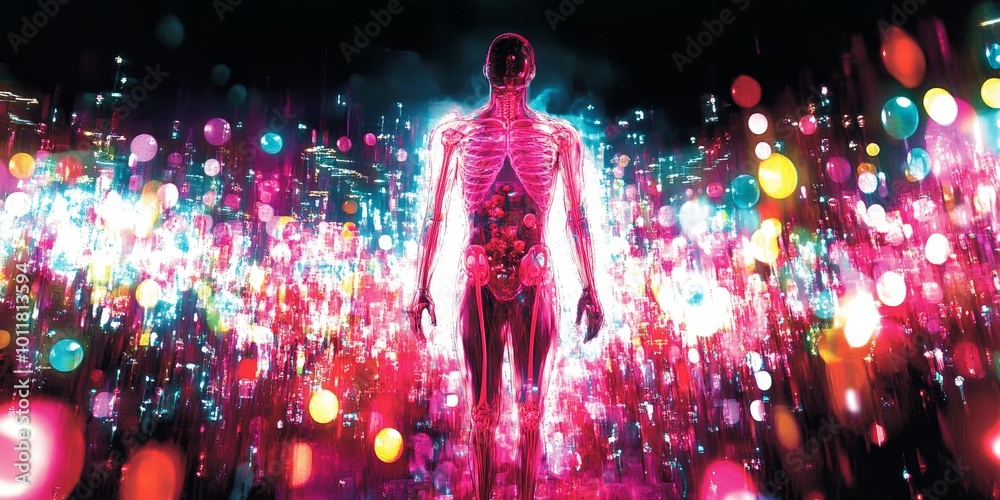 Poster Radiopharmaceuticals in Imaging: Illustrate the process of using radiopharmaceuticals in diagnostic imaging, showing how they interact with the body to produce images.