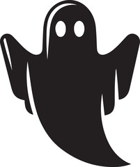 A scary spooky night halloween festival haunted house ghost vector art flat design illustrations