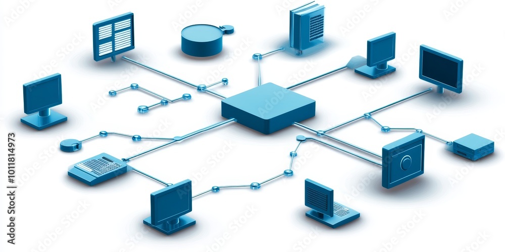 Poster Data Migration Process Flow: Illustrate a flowchart depicting the steps involved in data migration from one system to another, including preparation, transfer, and valida