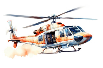 Fototapeta premium PNG Helicopter aircraft vehicle transportation.
