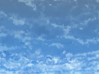 青色の曇り空