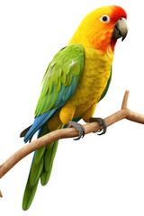 Fototapeta premium PNG Parrot animal bird white background.