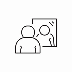 self awareness icon sign vector