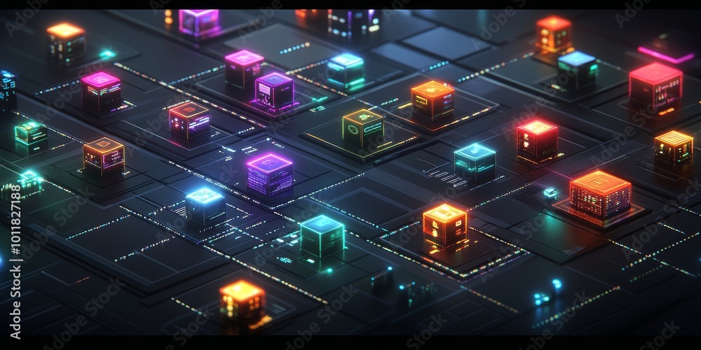 Aufkleber API Integration in Applications: Depict a developer integrating various APIs into an application, showcasing how data flows between different services and platforms.