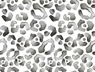 Fototapeta premium Leopard and zebra pattern design, illustration background, Abstract scribble zebra pattern.