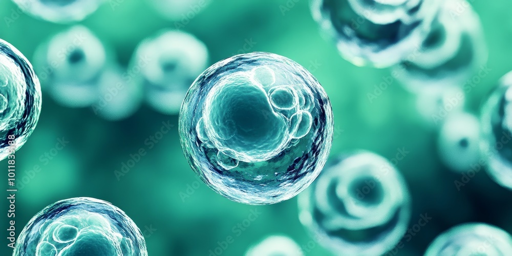 Poster Cellular Automation System: Design an automated system of biotech cells, showing how engineered cells function together with technology, hinting at the future of biomanuf