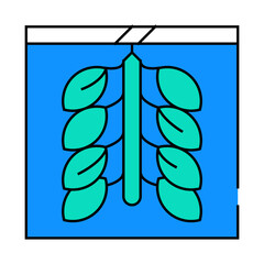 oyster farming line icon vector. oyster farming sign. isolated symbol illustration