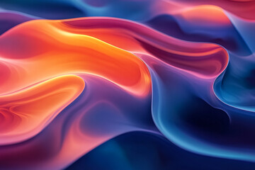 Obraz premium Abstract Gradient Shape Compositions for a Modern and Dynamic Design with Vibrant Colors