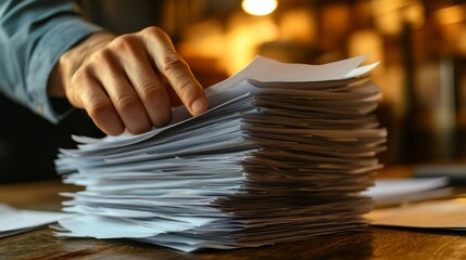 Lawyer Hand Document Review, Generative AI