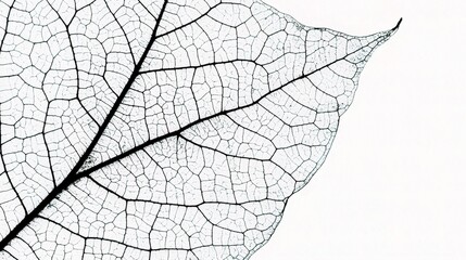 Obraz premium Delicate Details of a Leaf with Intricate Veins