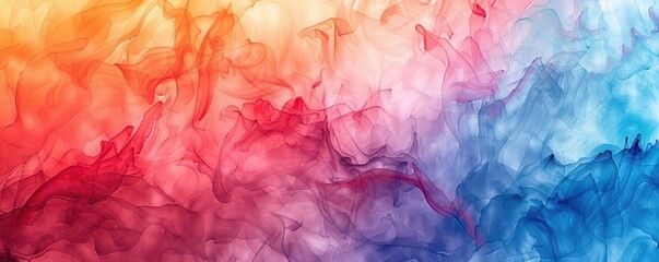 Fototapeta premium Watercolor textures with soft blends, artistic and soothing, Digital, Soft tones, Illustration, Creative background