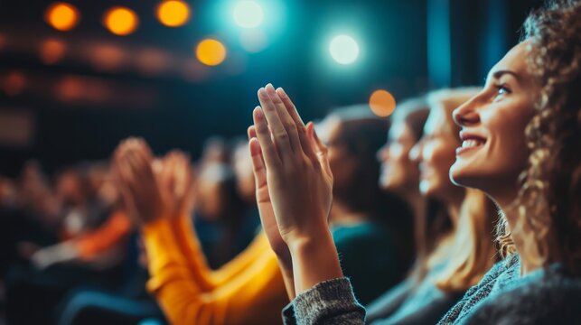 Hybrid Event Training Meeting. Promotion Applause, Generative AI