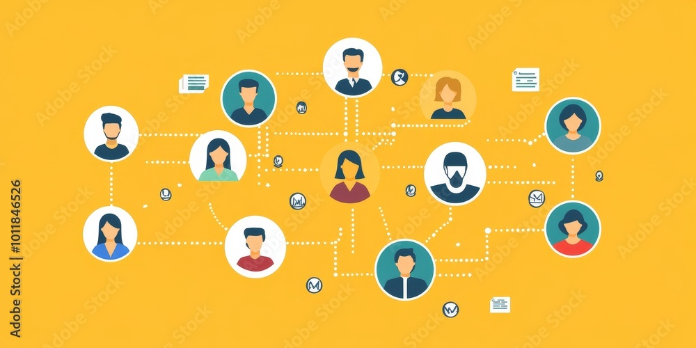 Poster User Personas in UX Design: Illustrate a designer creating user personas based on research data, showcasing various target audiences and their characteristics.