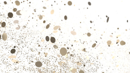 gold  Jubilation: Astonishing 3D Illustration of Joyous gold Confetti