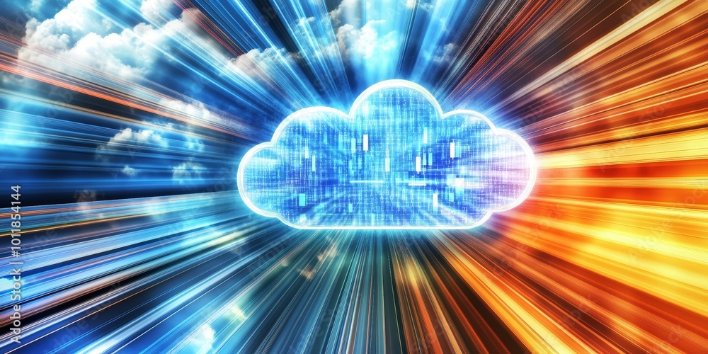 Poster On-Premise vs. Cloud Data Warehousing: Create a visual representation comparing on-premise and cloud data warehousing solutions, emphasizing the pros and cons of each app
