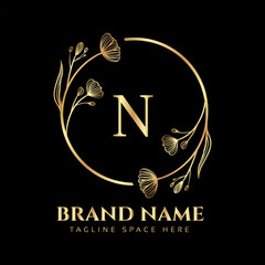 creative initial latter n logo design with modern business vector template creative isolated n monogram logo design 

