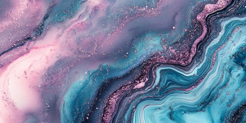 Obraz premium Fluid Organic Curves: Design organic curves and wave-like forms in soft pastels or vibrant neon colors, creating a sense of fluidity and movement.
