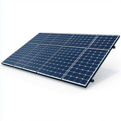Solar panels isolated on white background
