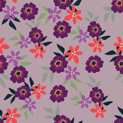 Abstract elegance pattern with floral background.
