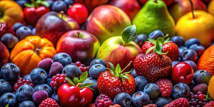 Beautiful close-up of vibrant pechos with rich textures and colors, showcasing nature's bounty