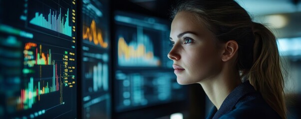 Analyst Women Looking At KPI Data, Generative AI