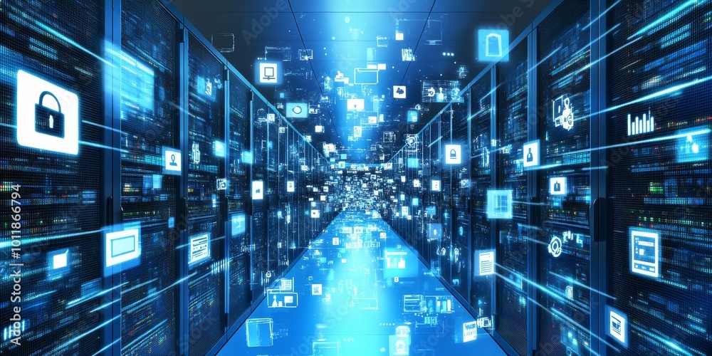 Poster Trends in Data Warehousing: Create an infographic outlining key trends shaping the future of data warehousing, such as automation, data virtualization, and self-service a