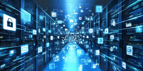 Trends in Data Warehousing: Create an infographic outlining key trends shaping the future of data warehousing, such as automation, data virtualization, and self-service a