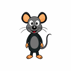  Mouse silhouette vector illustration