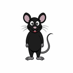  Mouse silhouette vector illustration