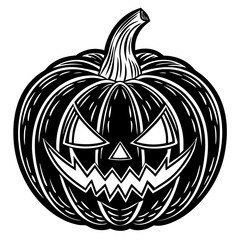 halloween pumpkin isolated on white