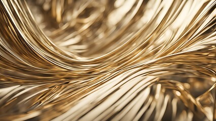 Abstract Gold Lines Background