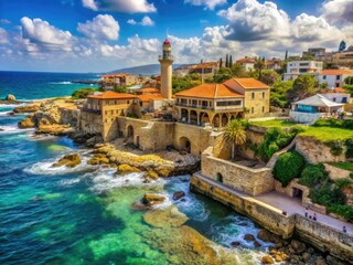 Breathtaking coastal view of Jbeil, Lebanon showcasing ancient architecture and Mediterranean beauty