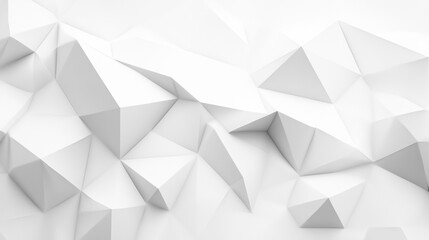 Obraz premium White polygon textured background. Abstract background of polygons on white background.