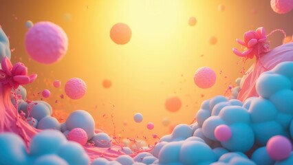 Abstract Landscape of Joy and Wonder