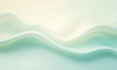 Obraz premium Abstract Waves and Flowing Shapes in Soft Colors