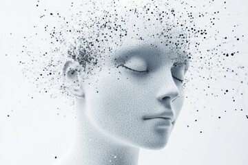 Abstract digital sculpture representing the intricacies of human thought.