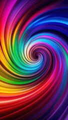 Fototapeta premium rainbow swirl pattern with seamless color gradients