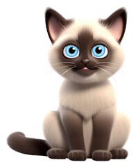 PNG Cartoon siamese animal mammal.